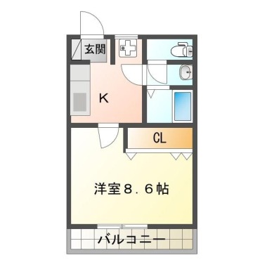 CASA南昭和 103の間取り図