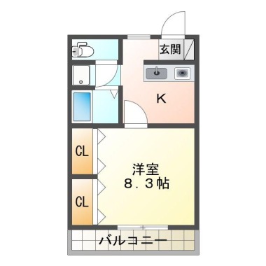 CASA南昭和 104の間取り図