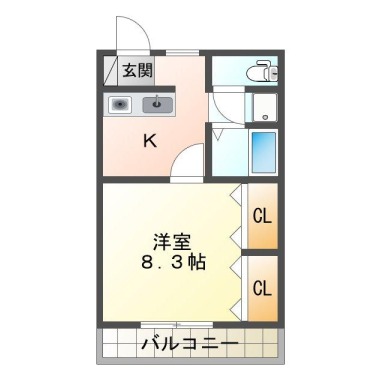 CASA南昭和 105の間取り図