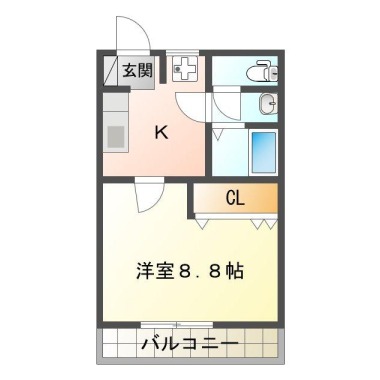 CASA南昭和 106の間取り図