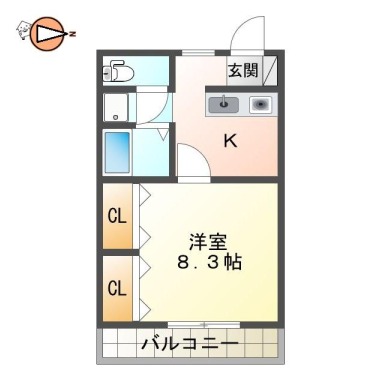 CASA南昭和 304の間取り図