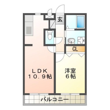 エスポワール2 301の間取り図