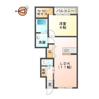 LiveStyleVI 102の間取り図