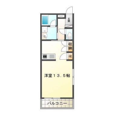 南佐古八番町 マンション 1R 105の間取り図