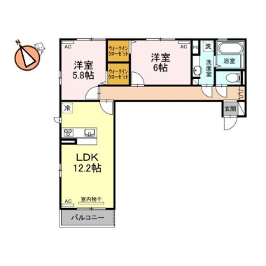 ソラーナ沖浜 102の間取り図