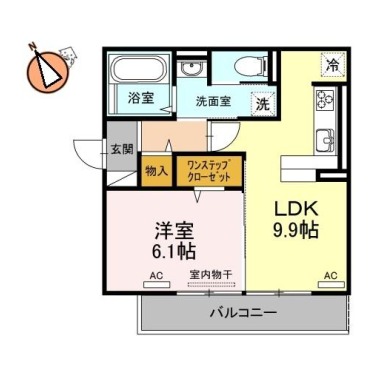 ソラーナ沖浜 205の間取り図