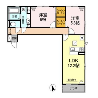 ソラーナ沖浜 303の間取り図