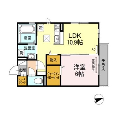 ジャスミンHYM I 101の間取り図