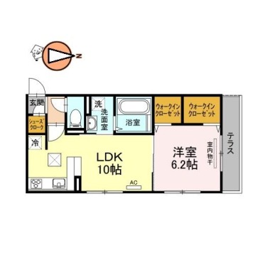 ジャスミンHYM I 102の間取り図