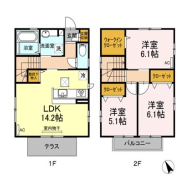 リッツコートIII Dの間取り図