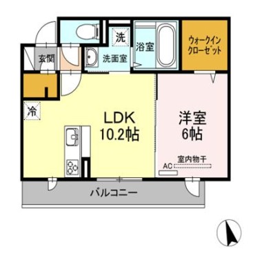 ジャスミンHYM II 202の間取り図