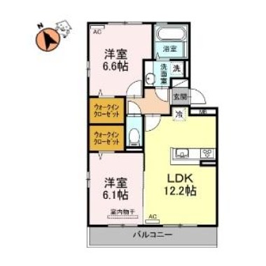 ジャスミンHYM II 207の間取り図