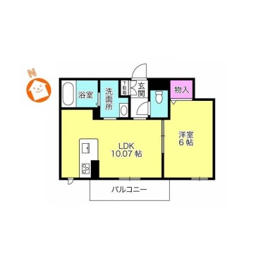 ベレオ助任橋 302の間取り図