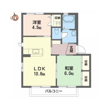シャーメゾン沖洲 V番館 108の間取り図