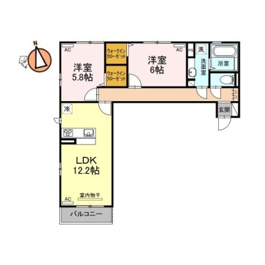 ロイヤルハイム 102の間取り図
