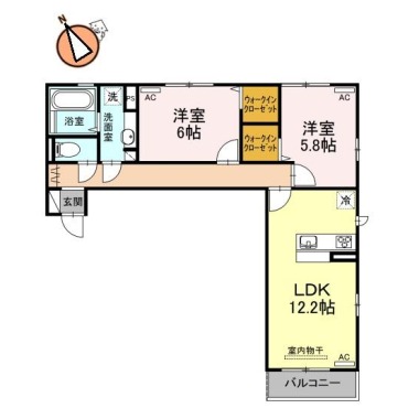 ロイヤルハイム 103の間取り図