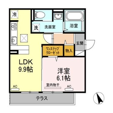 ロイヤルハイム 201の間取り図