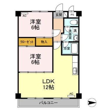 その木ハイツ 303の間取り図