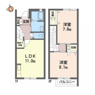 シャーメゾン V番館 103の間取り図