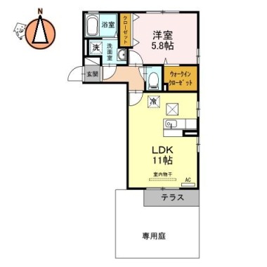 ラヴィアンコート 101の間取り図