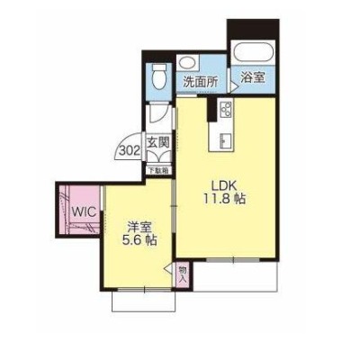 ベレオユトリア 302の間取り図