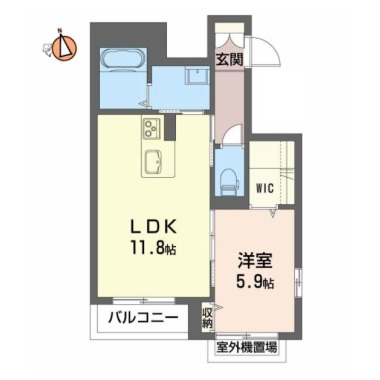 ベレオユトリア 303の間取り図