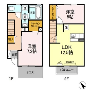 グランMORI 102の間取り図