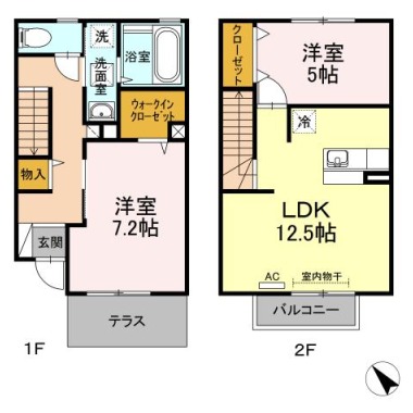 グランMORI 103の間取り図