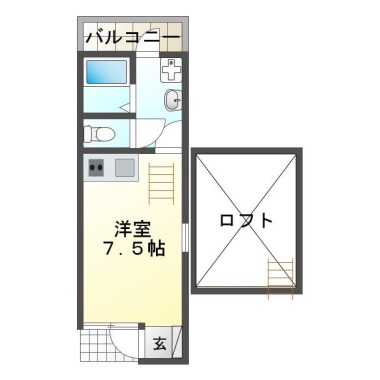 庄町 アパート 1R 101の間取り図