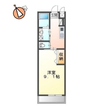 シェルル東吉野 103の間取り図