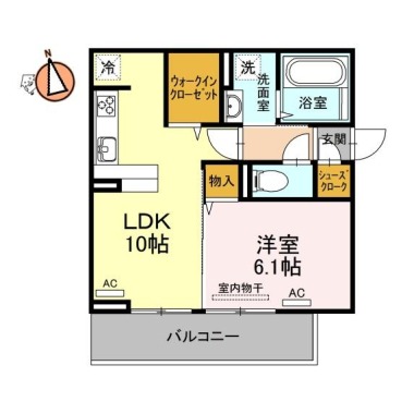 コモド 101の間取り図