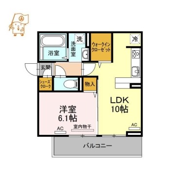 コモド 105の間取り図