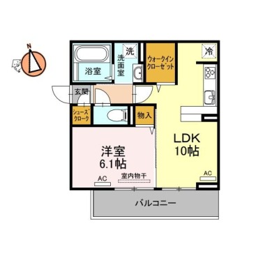 コモド 205の間取り図