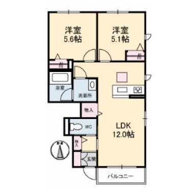 プロヌーブ昭和 102の間取り図