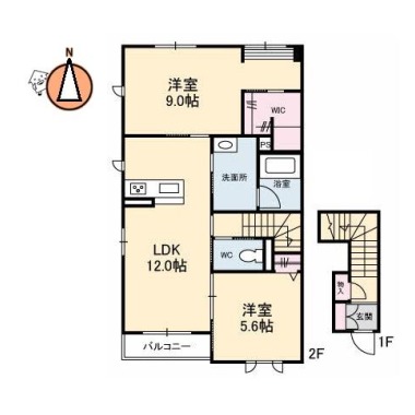 プロヌーブ昭和 201の間取り図