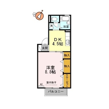 プレステージュ21 II棟 101の間取り図