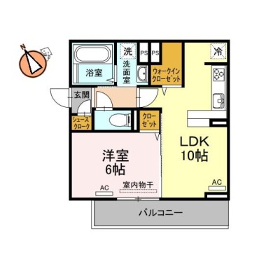 シエルコート 103の間取り図