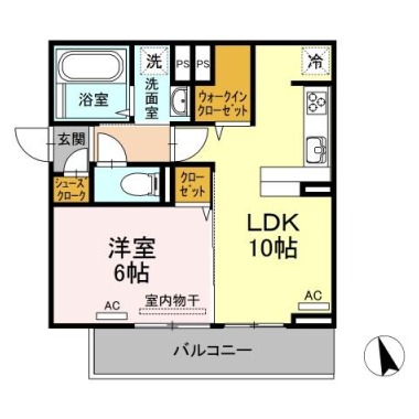 シエルコート 303の間取り図