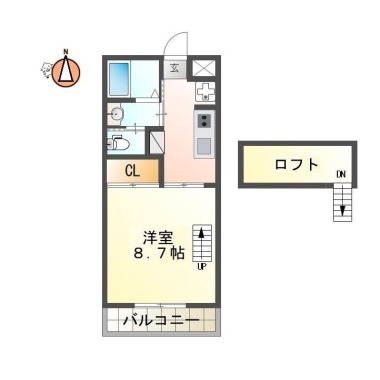 Jenks Villa (ジェンクスビラ) 301の間取り図