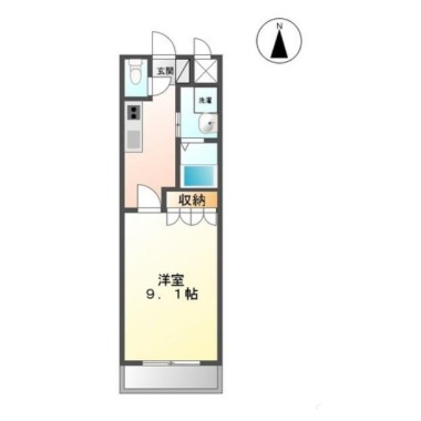 パークヒルズ庄町 202の間取り図