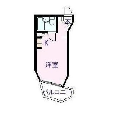 徳島町 マンション 1K 103の間取り図