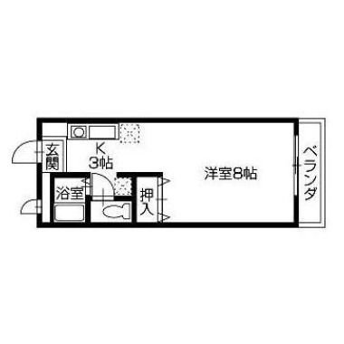 川内町 マンション 1R 101の間取り図