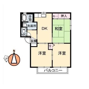 シャーメゾンラヴィE棟 102の間取り図