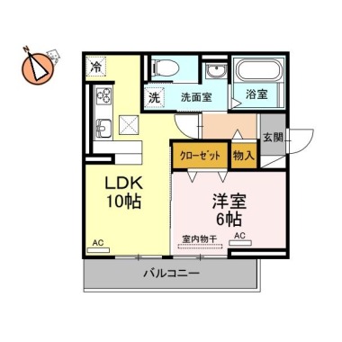 フレスコ 101の間取り図