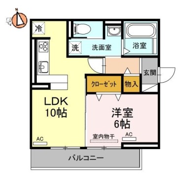 フレスコ 301の間取り図