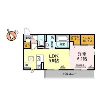 メゾン沖浜 102の間取り図