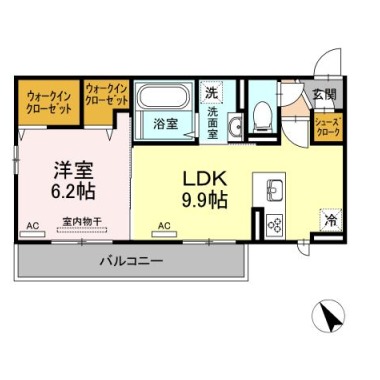 メゾン沖浜 203の間取り図