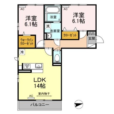 アークフルージュ 101の間取り図