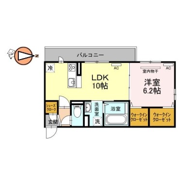 アークフルージュ 207の間取り図