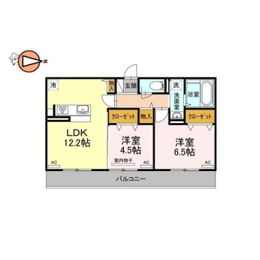 アークフルージュ 302の間取り図